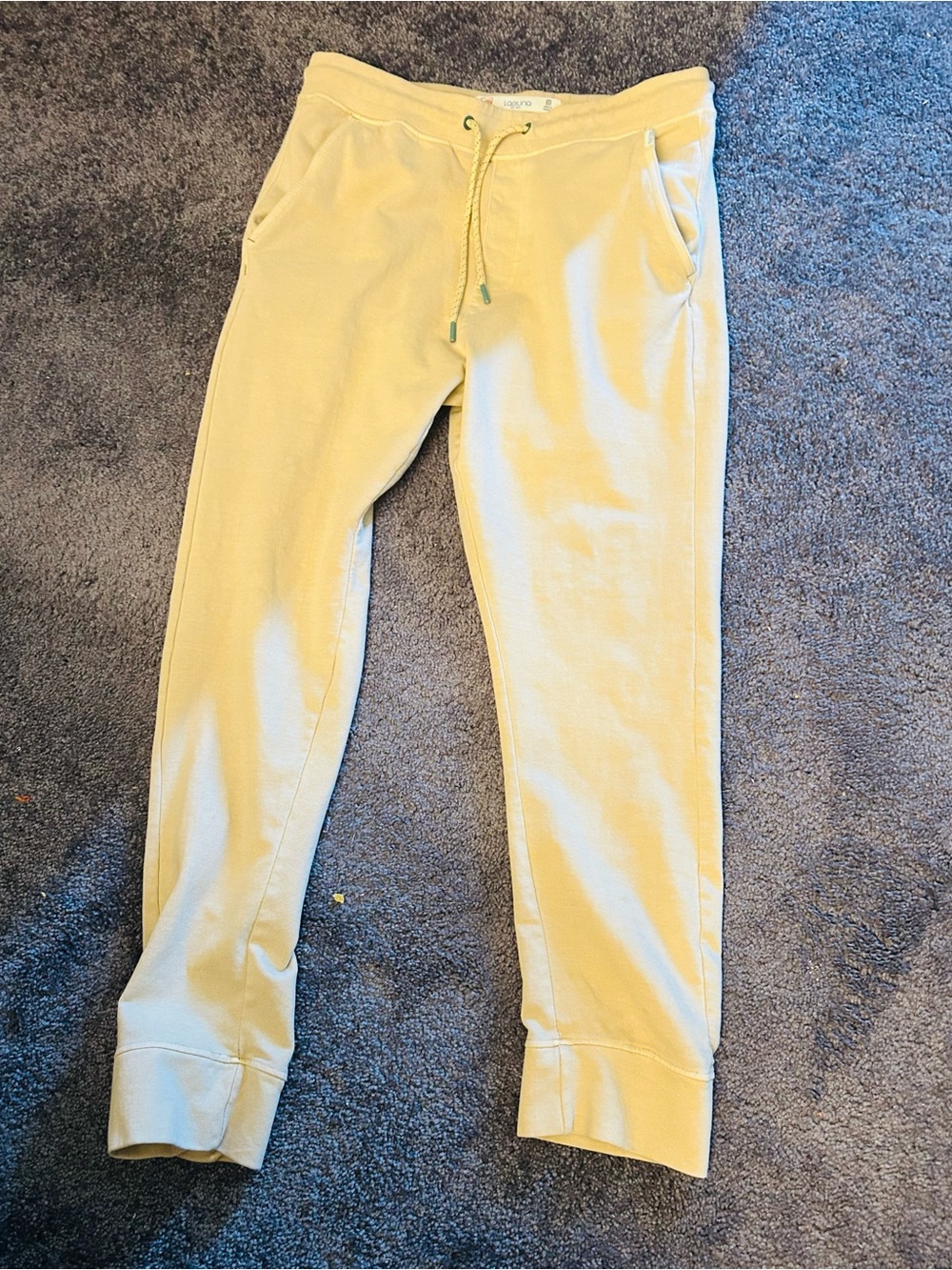 Yellow Jogger Sweatpants - Soft Drawstring Trousers